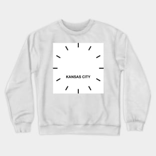 KANSAS CITY Time Zone Wall clock Crewneck Sweatshirt